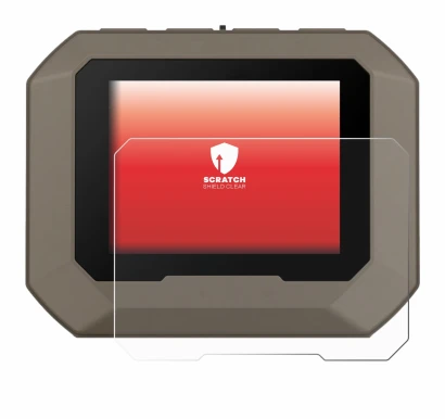 Abbildung des Geräts Garmin Xero C1 Pro mit einer Vielzahl des Displayschutzes.