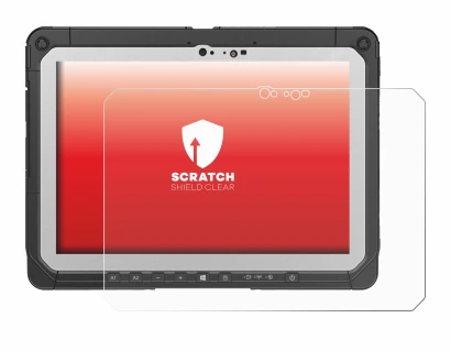 Abbildung des Geräts Panasonic Toughbook CF-20 MK2 mit einer Vielzahl des Displayschutzes.