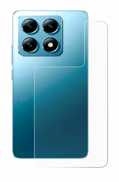 Abbildung des Geräts Xiaomi 14T (Rückseite) mit einer Vielzahl des Displayschutzes.