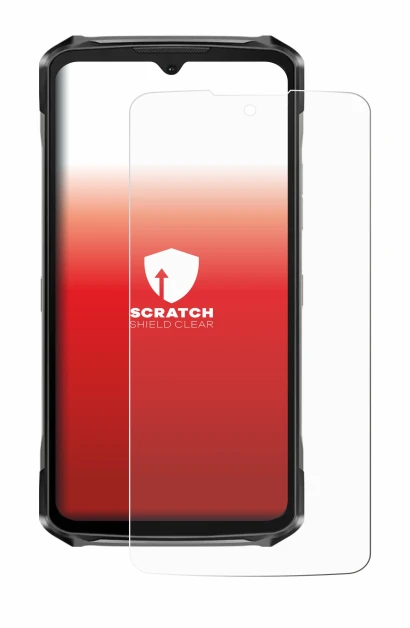 Abbildung des Geräts Doogee S119 mit einer Vielzahl des Displayschutzes.