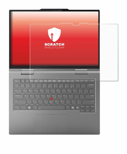 Abbildung des Geräts Lenovo ThinkPad X1 2-in-1 Gen 10 14" mit einer Vielzahl des Displayschutzes.