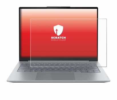 Abbildung des Geräts Lenovo ThinkBook 14 Gen 8 mit einer Vielzahl des Displayschutzes.