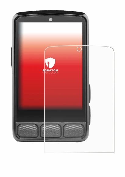 Abbildung des Geräts Wahoo Elemnt Roam V3 mit einer Vielzahl des Displayschutzes.