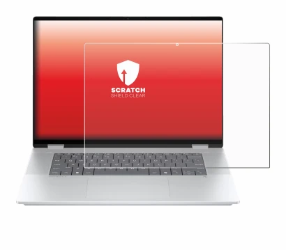 Abbildung des Geräts HP OmniBook X Flip 16-aX mit einer Vielzahl des Displayschutzes.