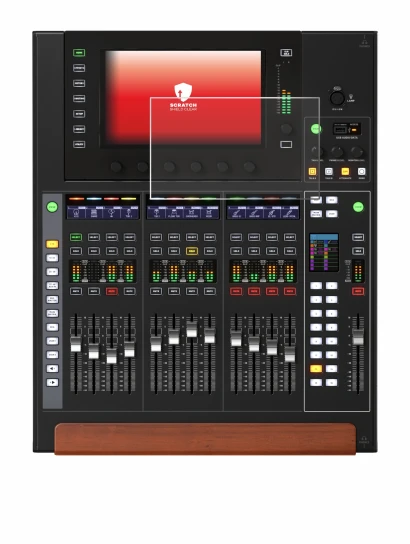 Abbildung des Geräts Behringer Wing Compact mit einer Vielzahl des Displayschutzes.