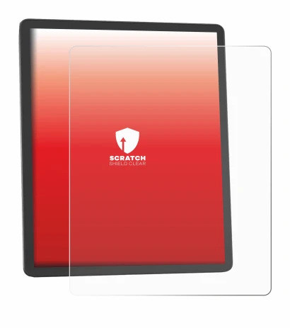 Abbildung des Geräts Amazon Kindle Scribe 2025 mit einer Vielzahl des Displayschutzes.