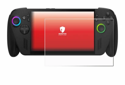 Abbildung des Geräts ASUS ROG Ally X 2025 mit einer Vielzahl des Displayschutzes.