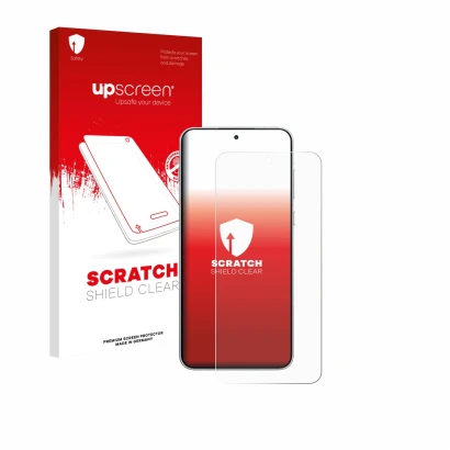 Vorderseite einer Produktverpackung mit dem Markenlogo upscreen. Daneben ist das Gerät OnePlus 15R mit dem zugehörigen Display