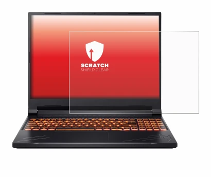 Abbildung des Geräts Acer Nitro V 16 mit einer Vielzahl des Displayschutzes.