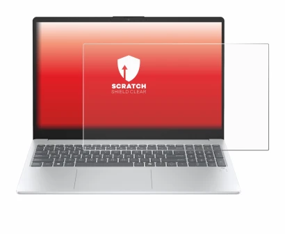 Abbildung des Geräts HP OmniBook 3 15" mit einer Vielzahl des Displayschutzes.