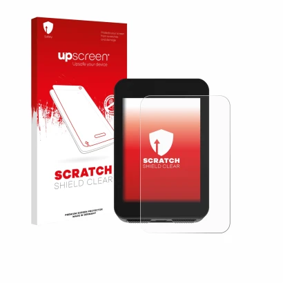 Vorderseite einer Produktverpackung mit dem Markenlogo upscreen. Daneben ist das Gerät Bikevee BKV310A 2.4" mit dem zugehörige