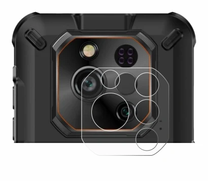 Abbildung des Geräts Ulefone RugOne Xever 7 Pro (NUR Kameraschutz) mit einer Vielzahl des Displayschutzes.