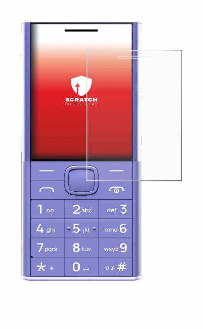 Abbildung des Geräts Nokia 150 Music mit einer Vielzahl des Displayschutzes.