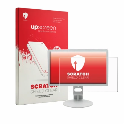 Vorderseite einer Produktverpackung mit dem Markenlogo upscreen. Daneben ist das Gerät WERTH SYSTEMS PXE-2250 Panel Computer m