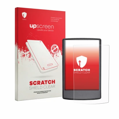 Vorderseite einer Produktverpackung mit dem Markenlogo upscreen. Daneben ist das Gerät Engwe Engine Pro 3.0 Boost mit dem zuge
