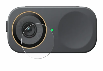Abbildung des Geräts Insta360 Link 2C Pro (Linse) mit einer Vielzahl des Displayschutzes.
