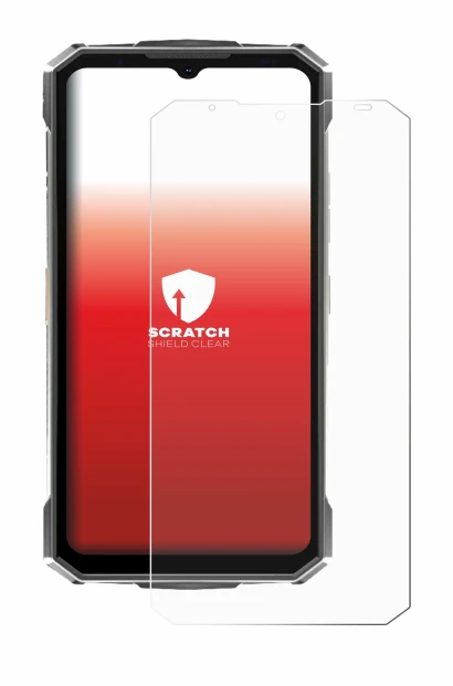 Abbildung des Geräts Doogee Fire 7 Ultra mit einer Vielzahl des Displayschutzes.