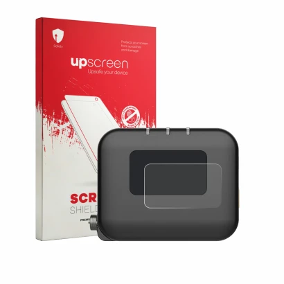 Vorderseite einer Produktverpackung mit dem Markenlogo upscreen. Daneben ist das Gerät Deity TC-1 mit dem zugehörigen Displays