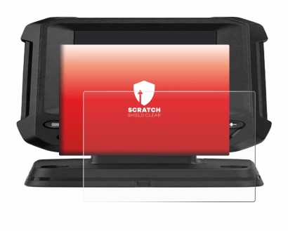 Abbildung des Geräts Lowrance Eagle 4 mit einer Vielzahl des Displayschutzes.