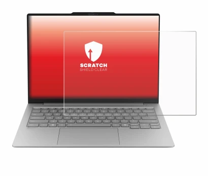 Abbildung des Geräts Lenovo ThinkBook 14X mit einer Vielzahl des Displayschutzes.