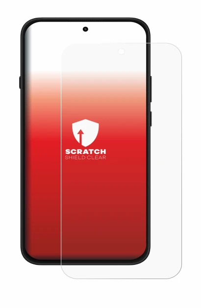 Abbildung des Geräts Nothing Phone (4b) mit einer Vielzahl des Displayschutzes.