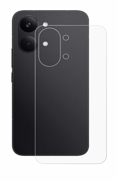 Abbildung des Geräts Xiaomi Poco X8 Pro Max (Rückseite) mit einer Vielzahl des Displayschutzes.