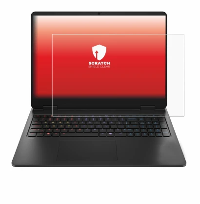 Abbildung des Geräts HP HyperX Omen 16 mit einer Vielzahl des Displayschutzes.