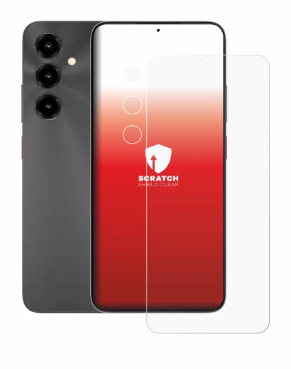 Abbildung des Geräts ZTE Blade V80 Max (Display+Kamera) mit einer Vielzahl des Displayschutzes.