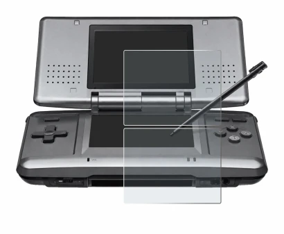 Abbildung des Geräts Nintendo DS mit einer Vielzahl des Displayschutzes.