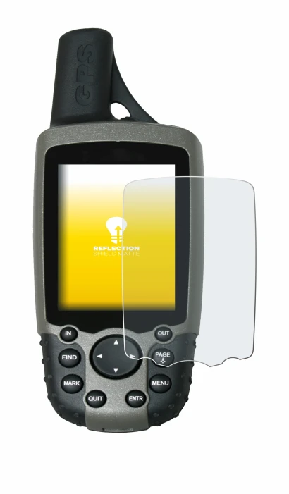 Abbildung des Geräts Garmin GPSMAP 60CSx mit einer Vielzahl des Displayschutzes.