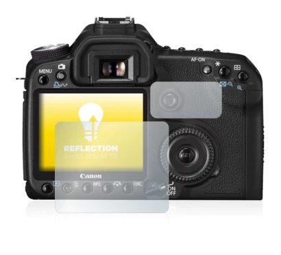 Abbildung des Geräts Canon EOS 50D mit einer Vielzahl des Displayschutzes.