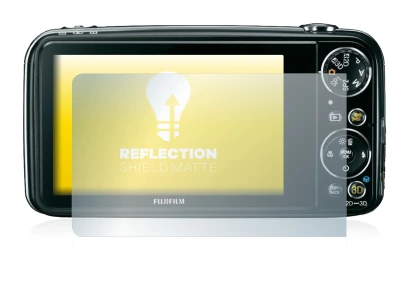 Abbildung des Geräts Fujifilm FinePix Real 3D W3 mit einer Vielzahl des Displayschutzes.