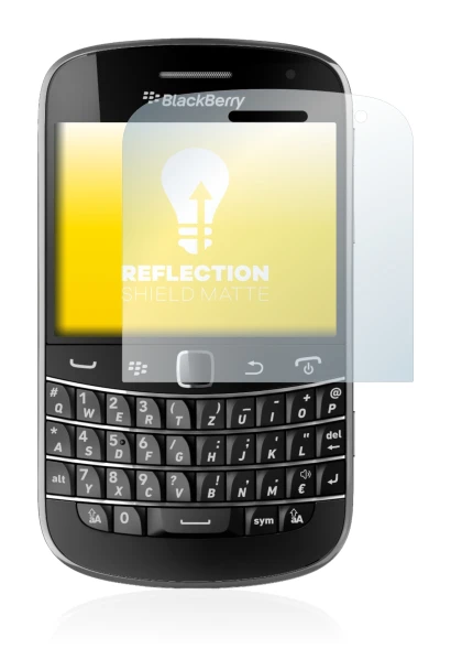 Abbildung des Geräts RIM BlackBerry Bold Touch 9900 mit einer Vielzahl des Displayschutzes.