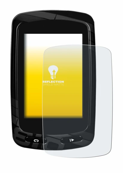 Abbildung des Geräts Garmin Edge 810 mit einer Vielzahl des Displayschutzes.