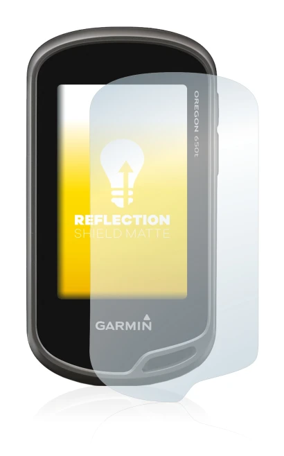 Abbildung des Geräts Garmin Oregon 650t mit einer Vielzahl des Displayschutzes.