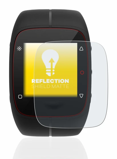 Abbildung des Geräts Polar M400 mit einer Vielzahl des Displayschutzes.
