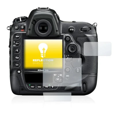 Abbildung des Geräts Nikon D4S mit einer Vielzahl des Displayschutzes.