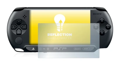 Abbildung des Geräts Sony PSP 2000 mit einer Vielzahl des Displayschutzes.
