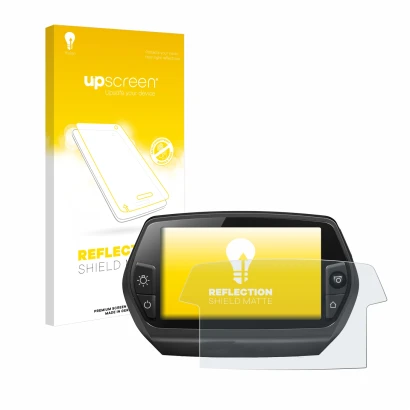 Vorderseite einer Produktverpackung mit dem Markenlogo upscreen. Daneben ist das Gerät Bosch Nyon 2014 mit dem zugehörigen Dis