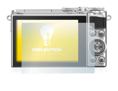 Abbildung des Geräts Nikon 1 J5 mit einer Vielzahl des Displayschutzes.