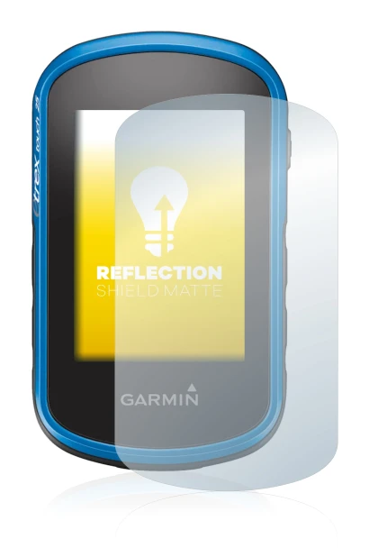 Abbildung des Geräts Garmin eTrex Touch 25 mit einer Vielzahl des Displayschutzes.