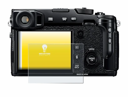 Abbildung des Geräts Fujifilm X-Pro2 mit einer Vielzahl des Displayschutzes.