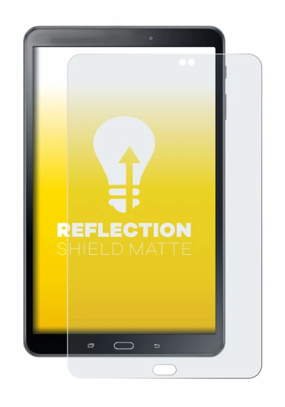 Abbildung des Geräts Samsung Galaxy Tab A 10.1 2016 SM-T585 mit einer Vielzahl des Displayschutzes.