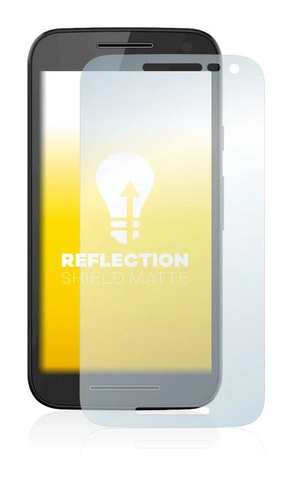 Abbildung des Geräts Motorola Moto G3 2015 mit einer Vielzahl des Displayschutzes.