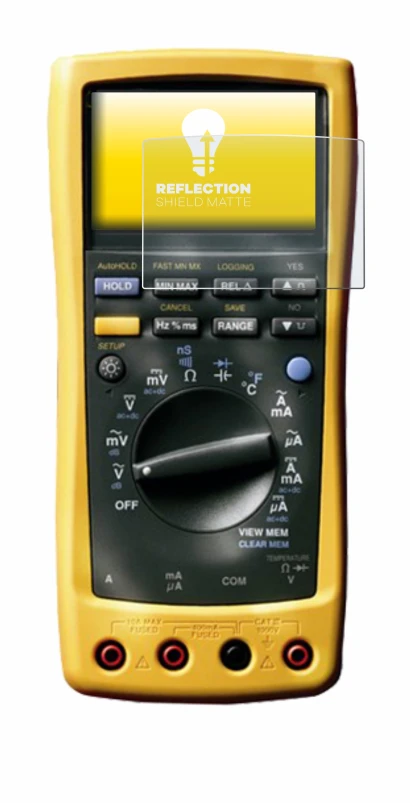 Abbildung des Geräts Fluke MultiMeter 189 mit einer Vielzahl des Displayschutzes.