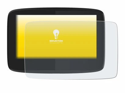 Abbildung des Geräts TomTom GO 620 mit einer Vielzahl des Displayschutzes.