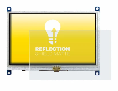 Abbildung des Geräts Raspberry Pi Touchscreen 5" mit einer Vielzahl des Displayschutzes.