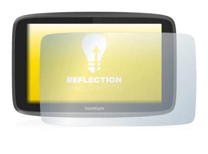 Abbildung des Geräts TomTom Go 6200 mit einer Vielzahl des Displayschutzes.
