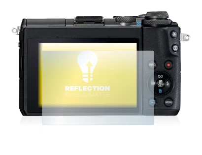 Abbildung des Geräts Canon EOS M6 mit einer Vielzahl des Displayschutzes.