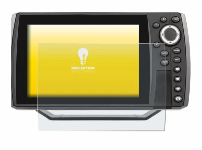 Abbildung des Geräts Humminbird Helix 7 mit einer Vielzahl des Displayschutzes.